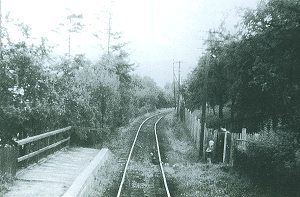 Blick Richtung Ruhla mit Bahnsteigverlngerung 